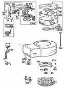 Blower HsgsVertical PullAC Diagram and Parts List for 094508-0156-99  Briggs and Stratton Engine